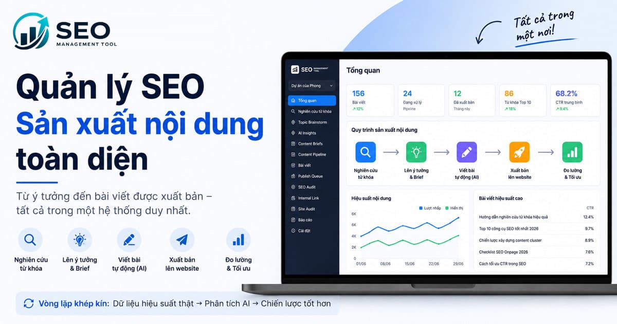 Giới thiệu SEO Tool Management